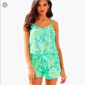 Lilly Pulitzer Deanna Romper EUC Any Fins Possible